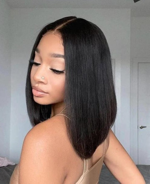 Simidola 4x4 /13x4 HD Frontal Super Natural Bob Wig