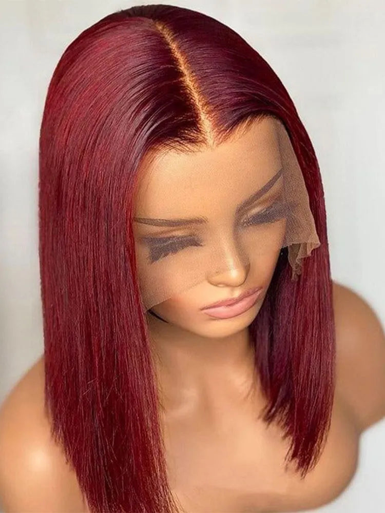 Simidola 99J 4x4/13x4 Lace Straight Hair Short Bob Wig