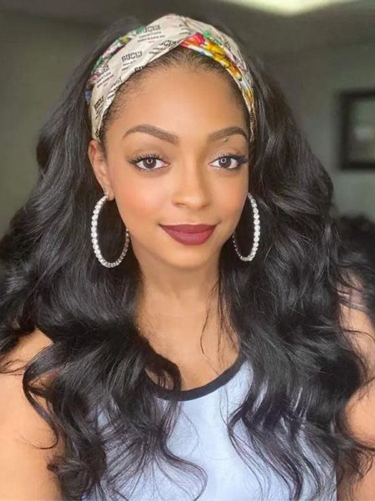 Simidola Body Wave Headband Wig Adjustable No Lace Wigs