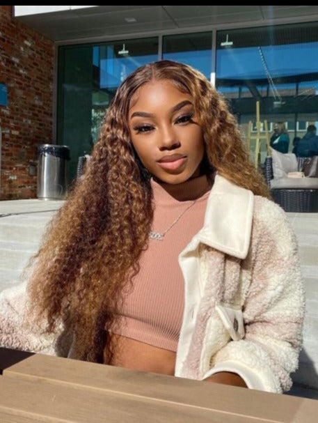 Simidola Gorgeous Highlights Ombre Water Wave Frontal Wig