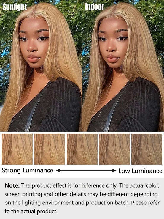 Simidola Honey Blonde #27 Color Straight Hair Wig