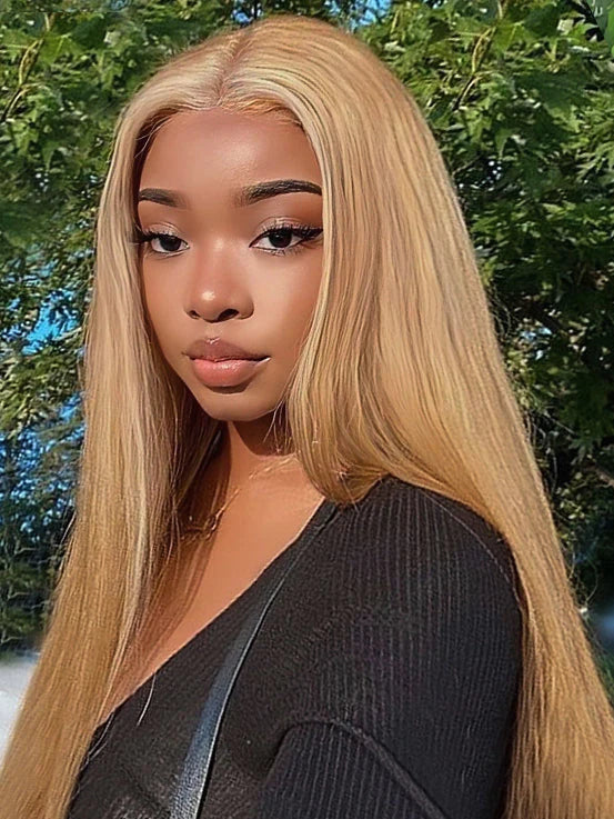 Simidola Honey Blonde #27 Color Straight Hair Wig