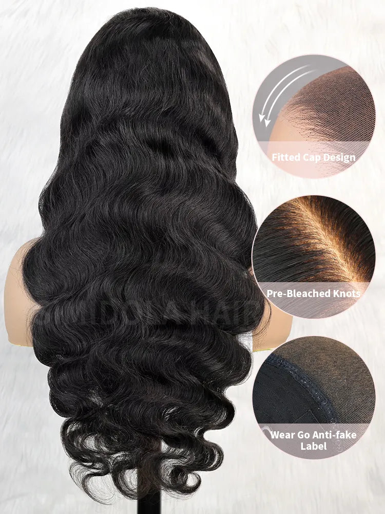 @ko_glamour Same 22inch M-CAP Wear Go 9x6 HD Lace Pre Bleached Tiny Knots Body Wave Glueless Wig
