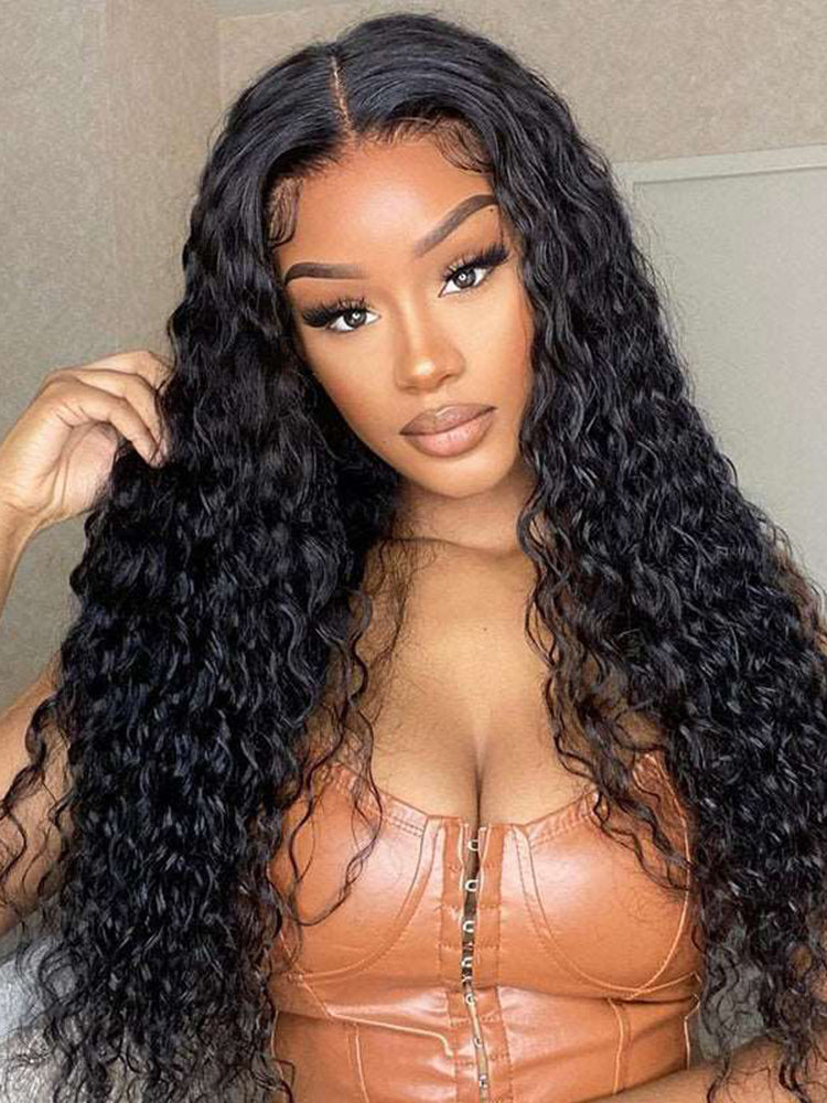Simidola 5x5 Lace 200% Density Deep Wave Closure Wig