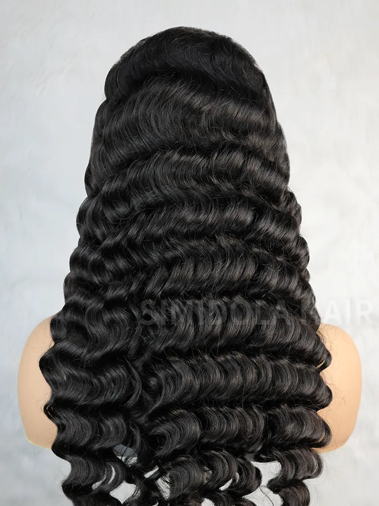 Simidola 13x4 Transparent / HD Lace 250% Density Loose Deep Wave Front Wig