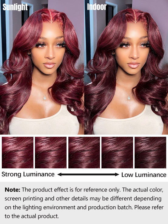 Simidola 99J Color 7x5 Lace Body Wave Wear Go Glueless Wig Pre Plucked Natural Hairline