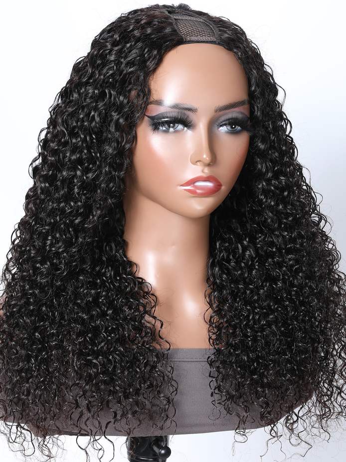 Simidola U Part Brazilian Hair Water Wave Wig