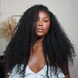Seegethair Afro Curly Hair Wigs For Women 7x5 Pre Cut HD Lace With Bleached Mini Knots