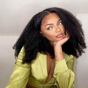 Seegethair Bleached Knots Afro Curly Wear Go Wig Ready To Wear HD Lace Glueless Human Hair Wigs