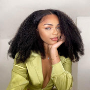 Seegethair Bleached Knots Afro Curly Wear Go Wig Ready To Wear HD Lace Glueless Human Hair Wigs