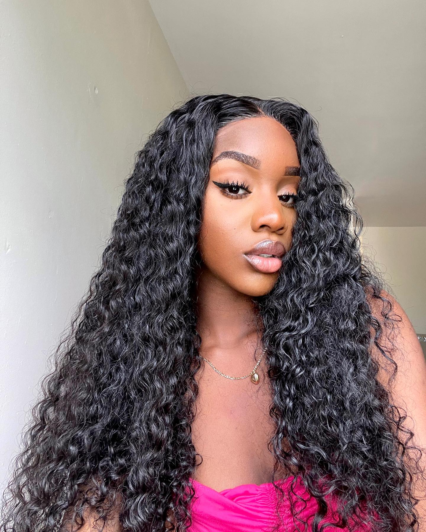 Simidola Pre-bleached 4x4 Pre-cut Pre-plucked Water Wave Wear Go Glueless Wig