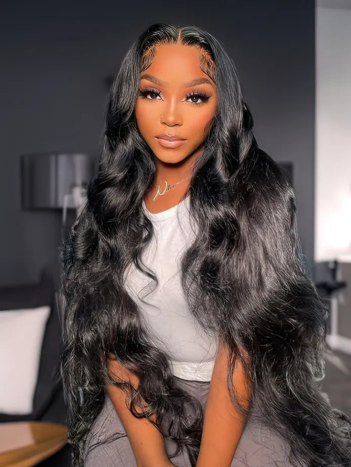 Simidola Pre Bleached Knots 13x4 Invisible HD Lace Body Wave Wig