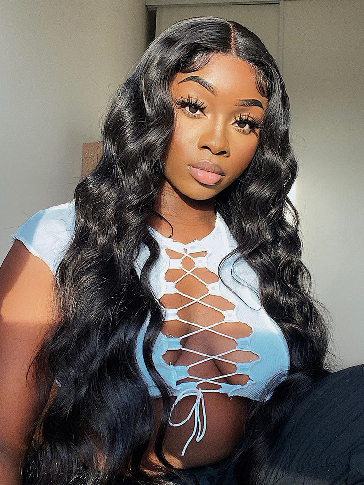 Simidola Pre-bleached 4x4 Pre-cut Pre-Bleached Body Wave Wear Go Glueless Wig