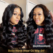 Seegethair Bleached Knots Body Wave Hair 10x6 Lace Wigs Wear Go Glueless Wigs 250% Density