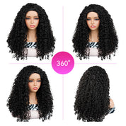 Vshow Bouncy Spiral Curls 3 In 1 Half Wigs 250% Density Flip Over Human Hair Wigs For Women