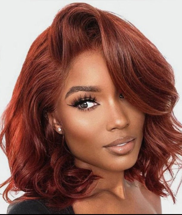 Simidola Reddish Brown #33 Body Wave Lace Bob Wig