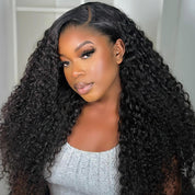 Seegethair Deep Wave Curly Hair Wigs 360 Lace Wigs With Pre Cut Edge And Bleached Knots