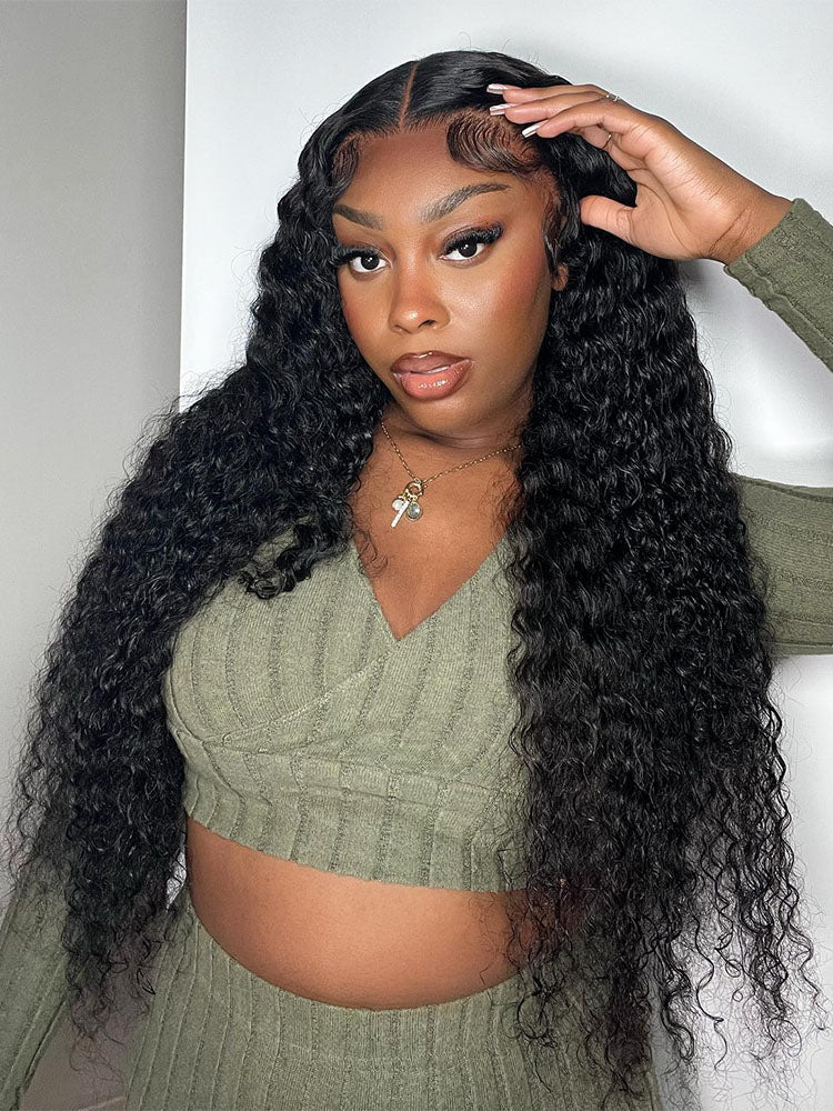 Simidola Pre-bleached 4x4 Pre-cut Pre-plucked Deep Wave Wear Go Glueless Wig