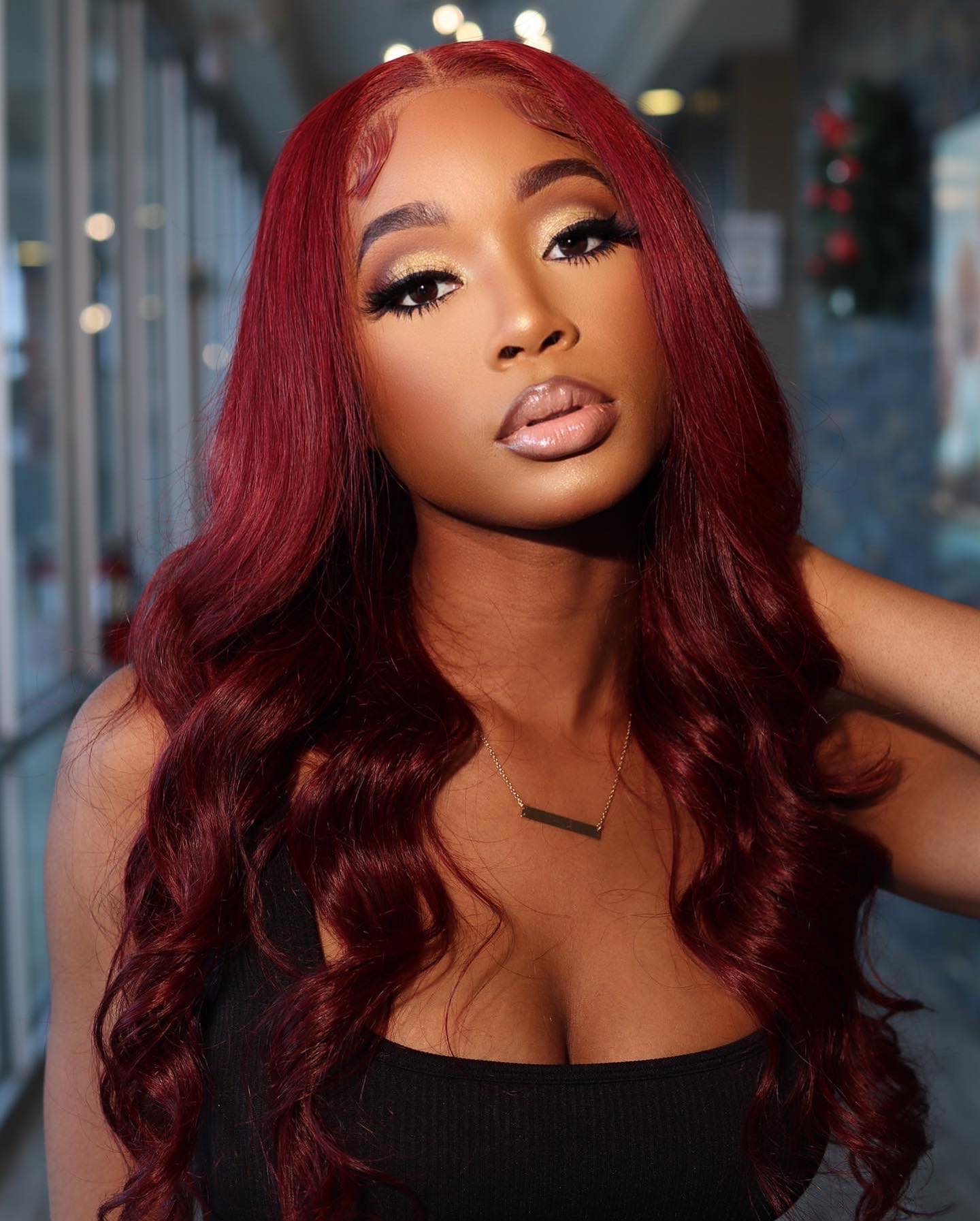 Simidola 99J Color 7x5 Lace Body Wave Wear Go Glueless Wig Pre Plucked Natural Hairline
