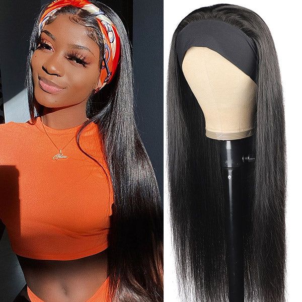 Simidola Glueless Straight Hair Headband Wig