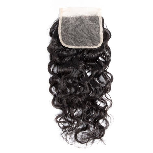 Simidola 3Pcs Natural Wave Bundles with 6x6 Natural Wave Closure 10A Grade 100% Human Virgin Hair