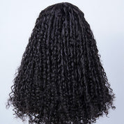 Vshow Pixie Curly Hair Wigs Finger Coiling Curly Human Hair Glueless Wigs Bleached Knots Wear Go Wigs With Drawstring