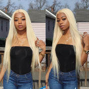 Seegethair 613 Honey Blonde Straight Hair Wear Go Glueless Wigs Pre-cut Lace Wigs