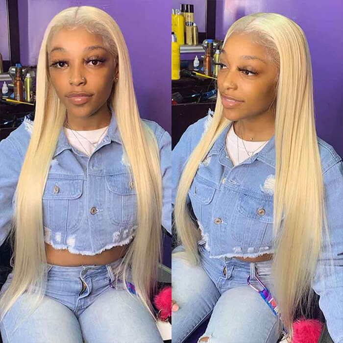 Seegethair 613 Honey Blonde Straight Hair Wear Go Glueless Wigs Pre-cut Lace Wigs