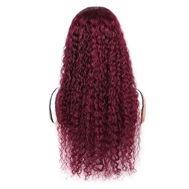 Simidola 99J Color 7x5 Lace Water Wave Wear Go Glueless Wig Pre Plucked Natural Hairline