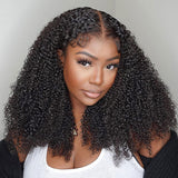 Bleached Knots Kinky Curly Wear Go Glueless Human Hair Wigs 9x6 T Part Lace Wigs For Beginners