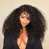 Seegethair Kinky Curly Ear To Ear Wear Go Glueless Human Hair Wigs Bleached Knots 13x6 Pre Cut Lace Front Wigs With Drawstring