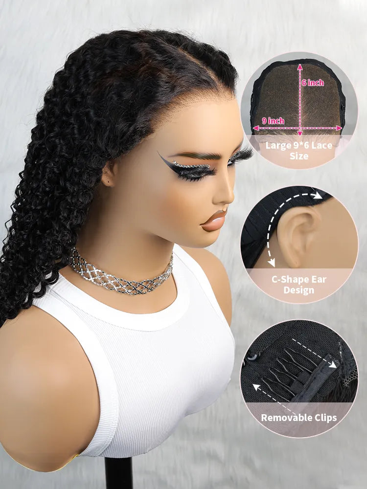 TK@zakaiyahhh Same 24 inch M-CAP Wear Go 9x6 HD Lace Pre Bleached Tiny Knots Kinky Curly Glueless Wig
