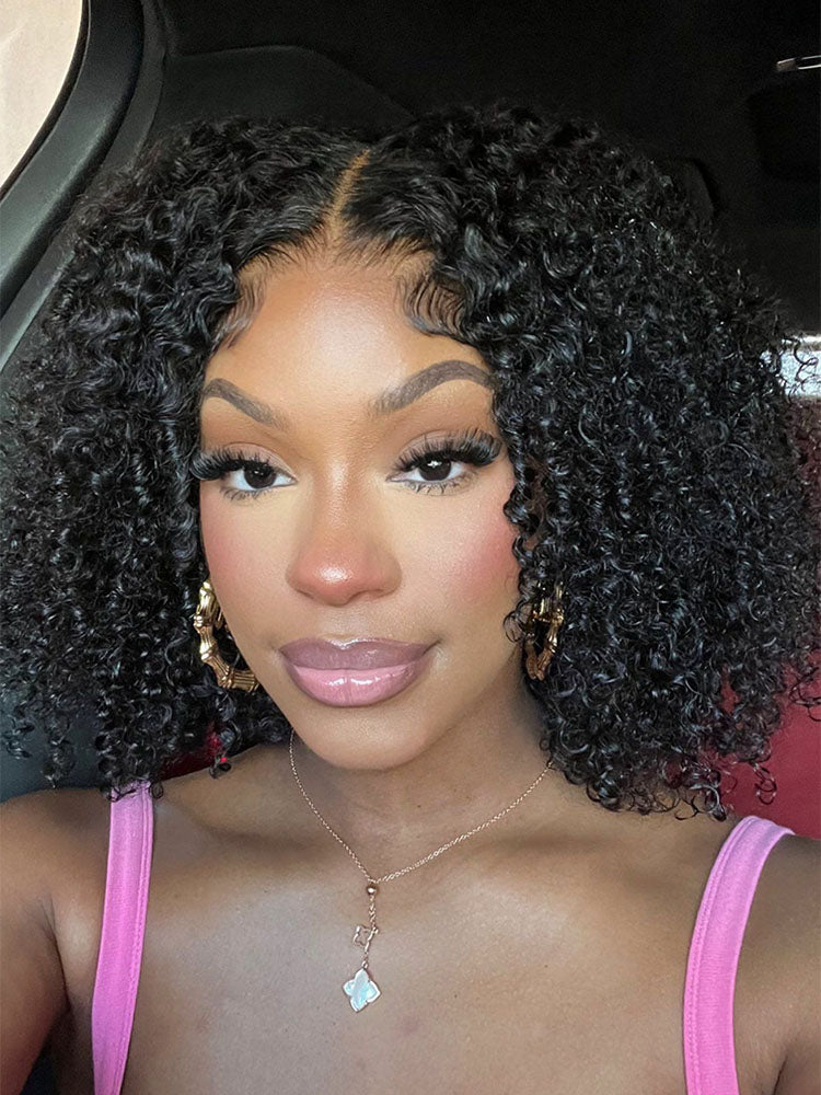 Buy 1 Get 1 Free | Wear & Go Glueless Highlight Color 7x5 Water Wave Hair Wig & Free 14 Inch Wear Go Water Wave Wig