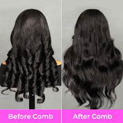 Vshow Layered Cut Glueless Wigs Face Framing Body Wave Human Hair Wig For Women