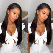 Seegethair Straight Hair Wigs Pre Bleached Knots 13x4 13x6 Lace Front Wear Go Glueless Wigs 100% Human Hair