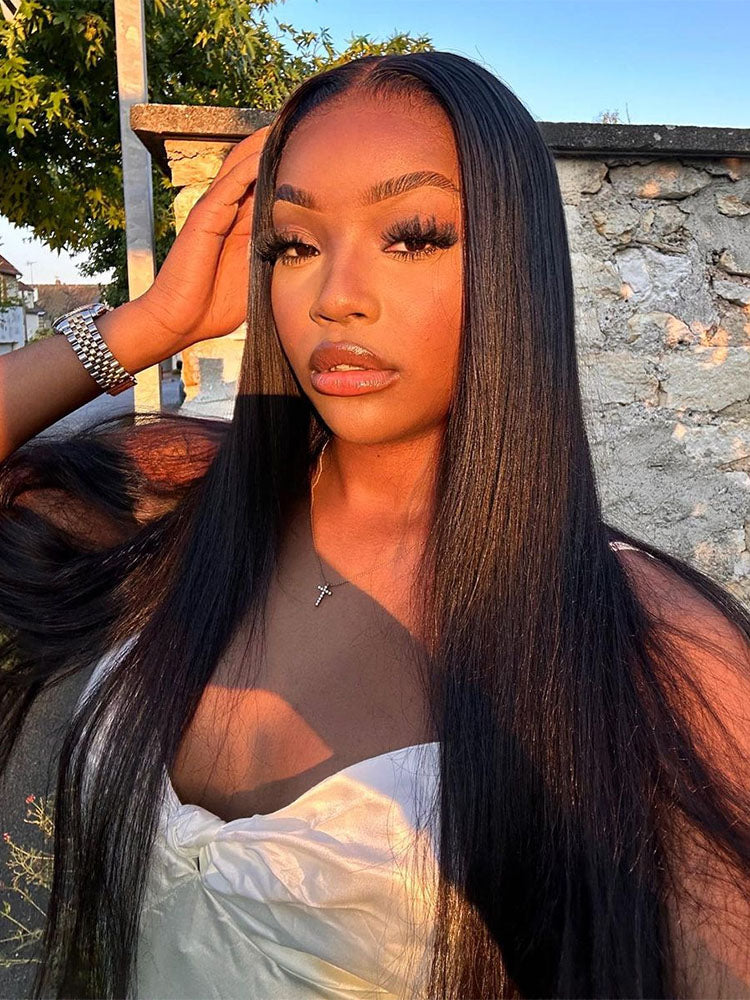 Flash Sale | Pre-bleached 7x5 Pre-cut Pre-plucked Straight Hair Wear Go Glueless Wig