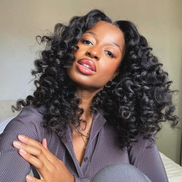 Seegethair Wand Curls Wear Go Glueless Wigs 10X6 Pre-cut Lace Front Wigs With Pre Plucked Hairline