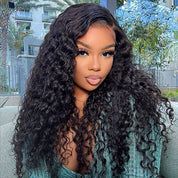 Seegethair Water Wave Mini Bleached Knots Wear Go Wigs 7x5 Larger HD Lace Wigs For Women