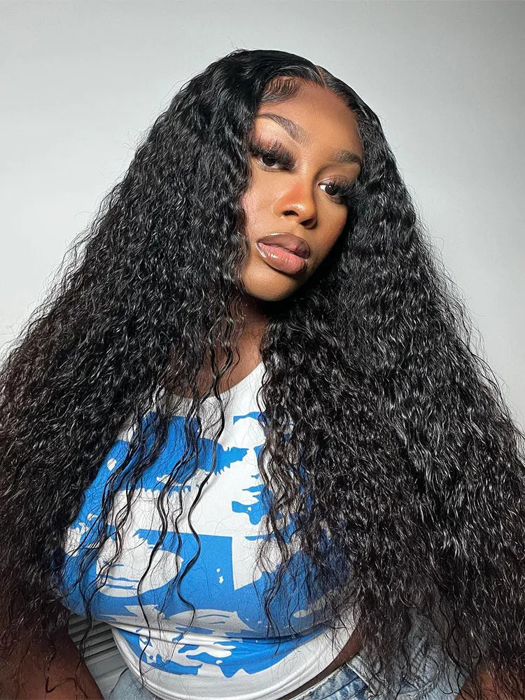 Simidola Pre Bleached Knots 13x4 Invisible HD Lace Water Wave Wig
