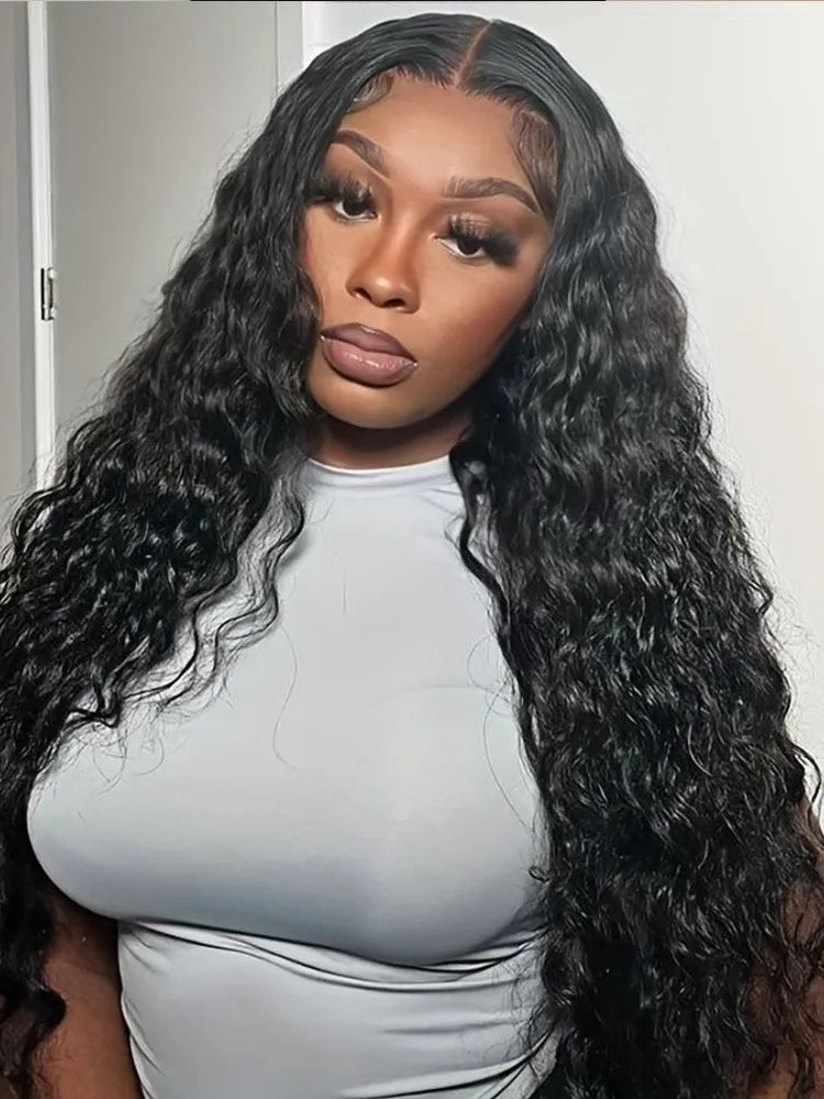 Simidola 4x4 HD Lace 200% Density Closure Water Wave Human Hair Wig