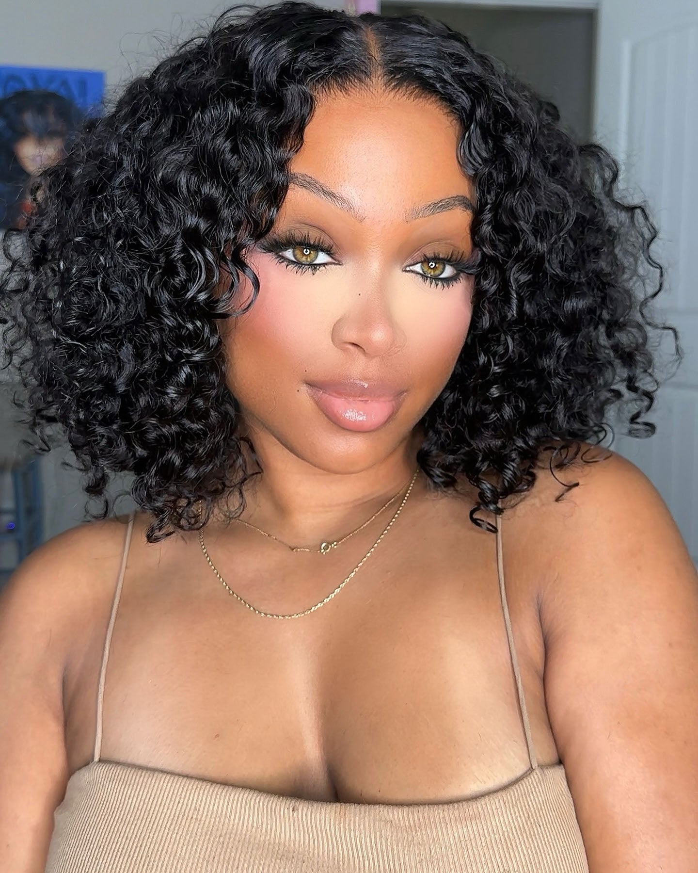 Buy 1 Get 1 Free | Wear & Go Glueless Highlight Color 7x5 Water Wave Hair Wig & Free 14 Inch Wear Go Water Wave Wig