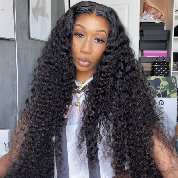 Seegethair Water Wave Mini Bleached Knots Wear Go Wigs 7x5 Larger HD Lace Wigs For Women