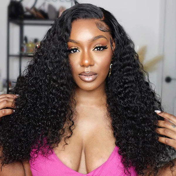 Seegethair Water Wave Mini Bleached Knots Wear Go Wigs 7x5 Larger HD Lace Wigs For Women