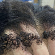 Seegethair Type 4C Edges Hairline Wear Go Wig Afro Curly Hair 4x6 Glueless Swiss HD Lace Wigs